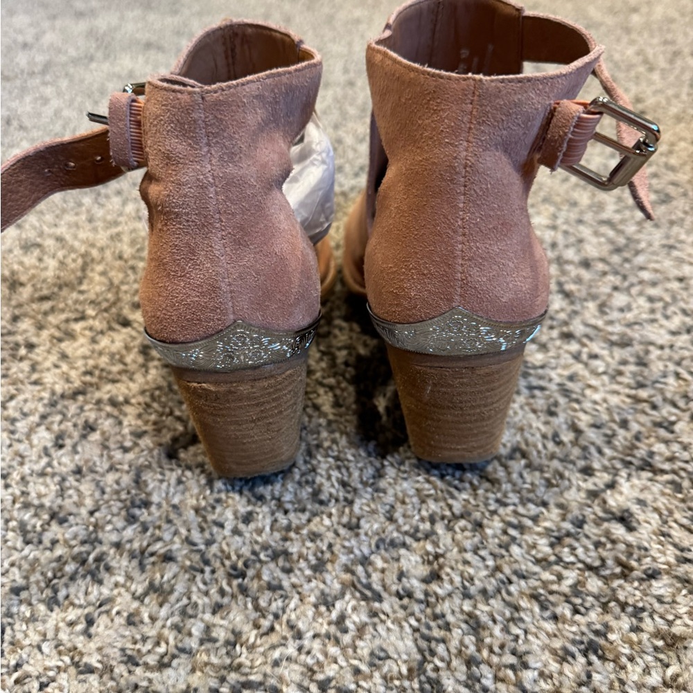 Jeffery Campbell Pink Suede Ankle Boots - Picture 2 of 4